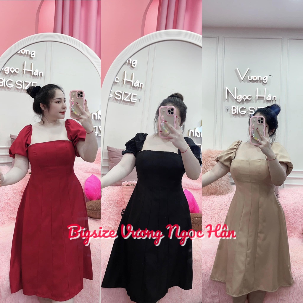 ĐẦM CÚP TAY RỜI BIGSIZE VƯƠNG NGỌC HÂN 60-90KG