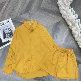 (SHOP TÁO ĐỎ BIGSIZE 50KG ĐẾN 90KG ) set sơ mi quần cụt