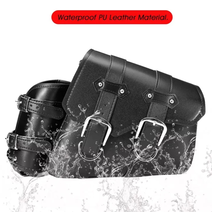 Túi da PU 29cm Treo Xe Moto, Xe Máy - có ngăn đựng bình nước