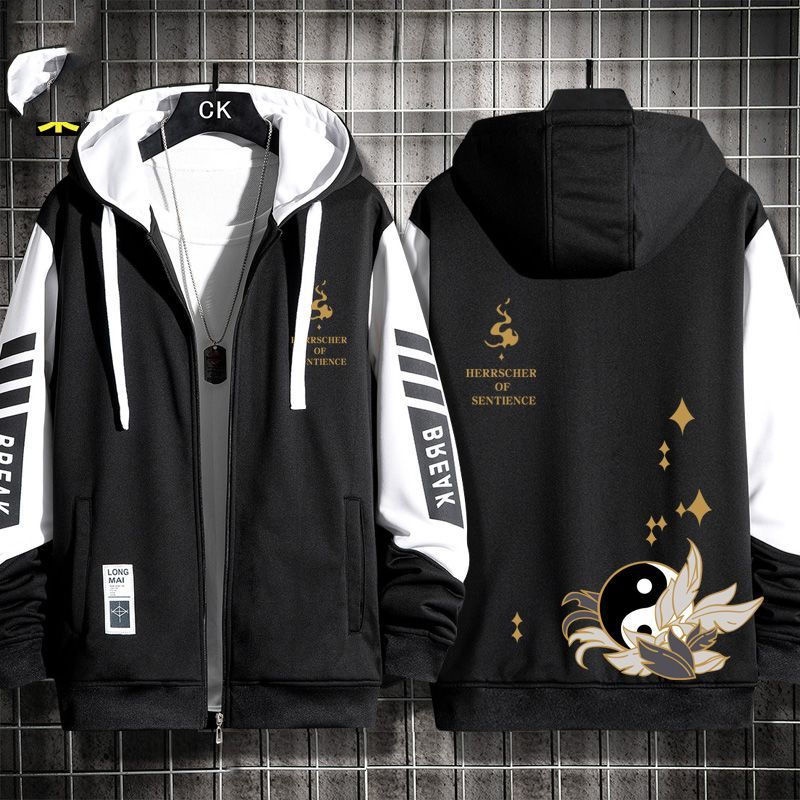 Honkai Impact 3 Gakuen Game Hwa Sense no Ruler Two-Dimensional Cardigan Sweater Boys Spring and Autumn Jacket Tops Tide