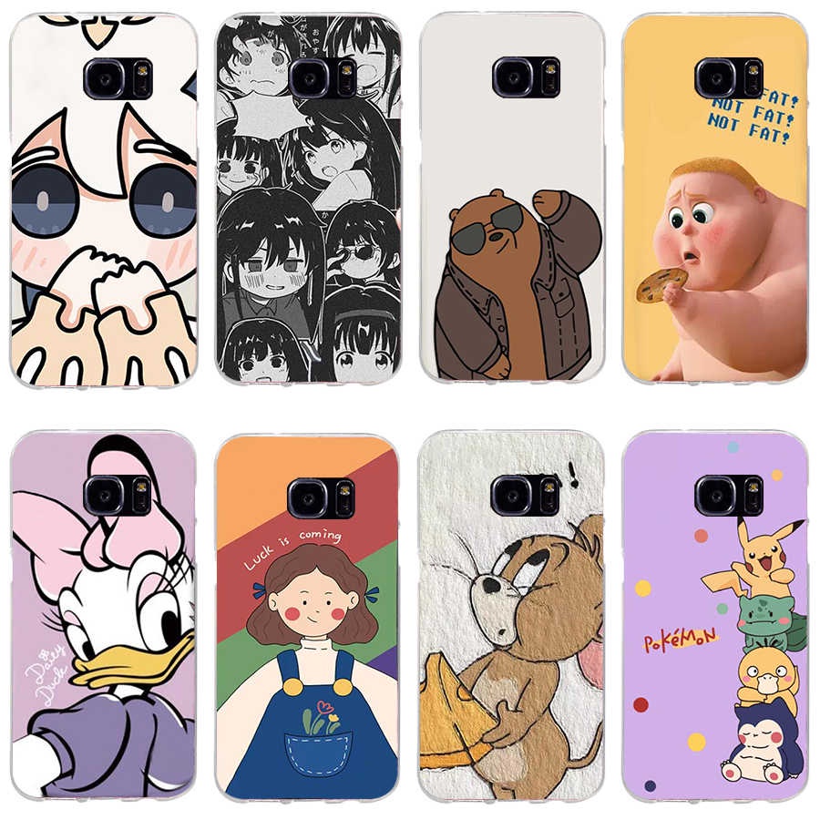 Ốp Lưng Silicone Mềm Nhiều Họa Tiết Dễ Thương Cho Samsung Galaxy S4 S5 S7 S7 Edge
