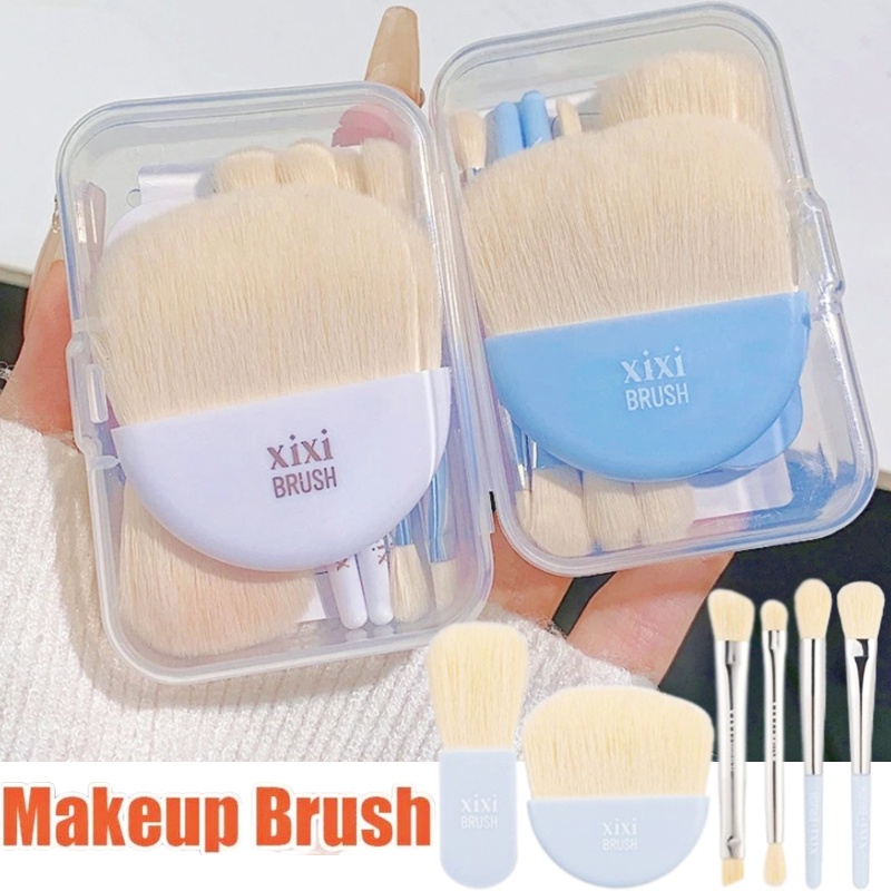 Set 6 Cọ Trang Điểm Mắt Má Hồng Lông Mềm Nhỏ Gọn Đa Năng XIXI