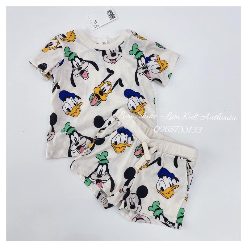 Bộ Mickey H&M cho bé trai cotton mềm mại mặc cực thích