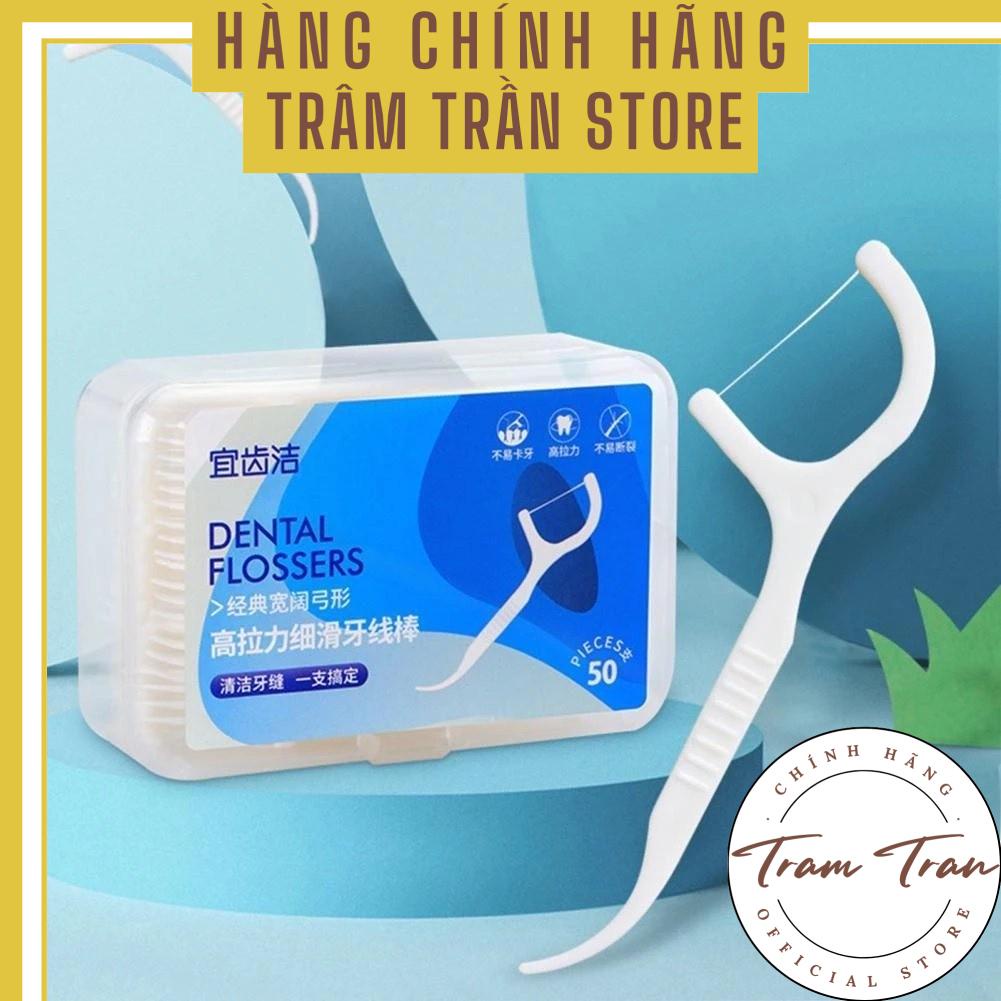 [Tách lẻ] Túi 5 cây tăm chỉ nha khoa Dental Flossers sợi chỉ mảnh làm sạch răng