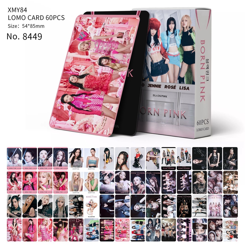 Blackpink BORN PINK Photocard Double Sided Lomo Card