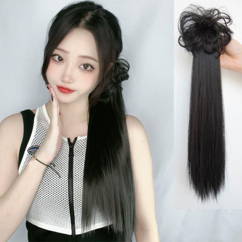 Tóc Giả Nối Dài Không Đường May Bằng Sợi Tổng Hợp Chịu Nhiệt Hóa Trang Cho Nữ