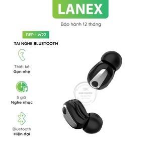Tai nghe bluetooth lanex lep - w22 1 bên v5.0 có mic