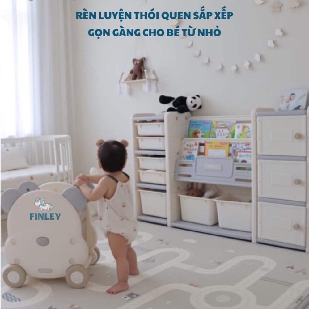 Xe Đẩy Đựng Đồ Chơi Hình Gấu Teddy Finley Đa Năng Cho Bé