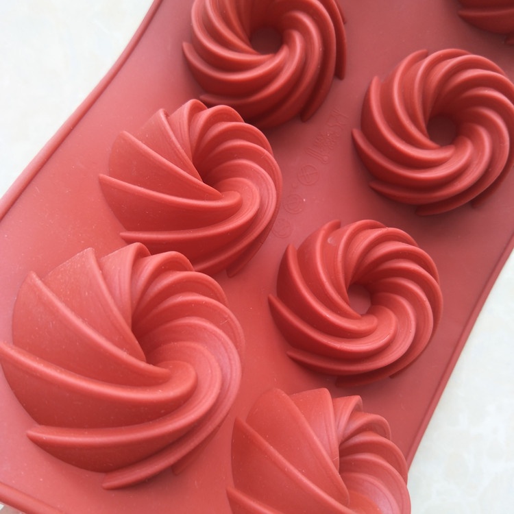 Khuôn Silicone 8 Ngăn Làm Bánh Tiện Lợi