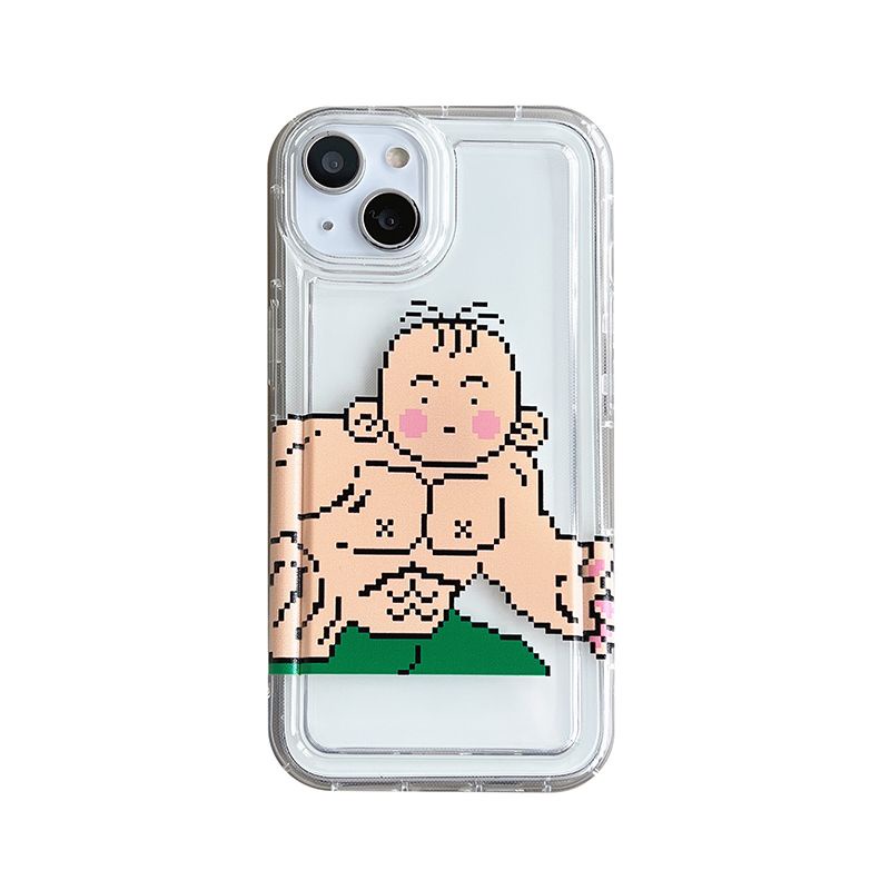 Ốp Điện Thoại TPU Dẻo Trong Suốt Họa Tiết Dễ Thương Cho IPhone 11 12 13 14 Pro Max 7 8 Plus X XS XR 6 6S SE 2020