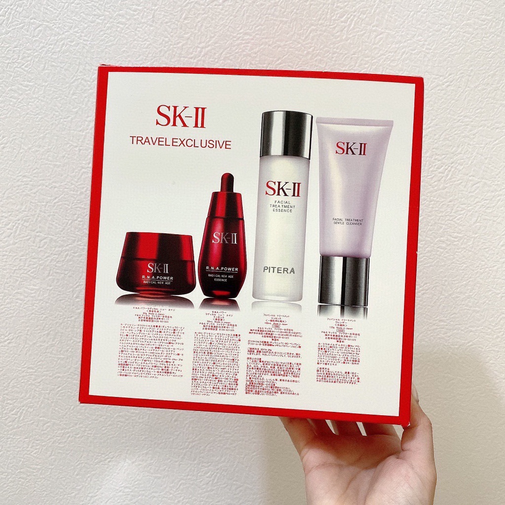 Bộ Bốn Món Mỹ Phẩm Chăm Sóc Da skii / sk2 SK-II / skii / sk2 Bộ 4 Sản Phẩm Gồm Kem Rửa Mặt Và Sữa Rửa Mặt 4 Món Chất Lượng Cao