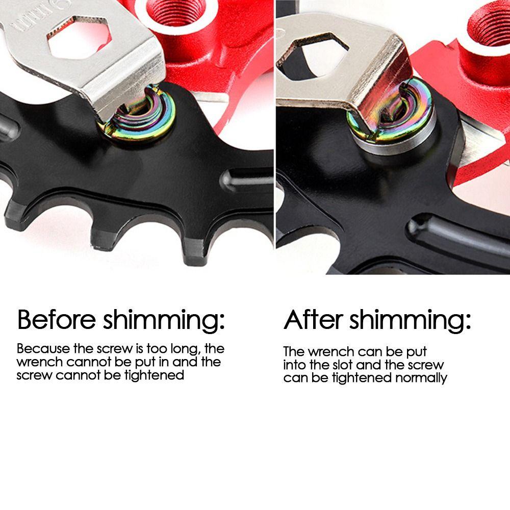 EUTUS Set 10 Ốc Vít Bánh Xích Xe Đạp Bằng Hợp Kim Nhôm Chất Lượng Cao