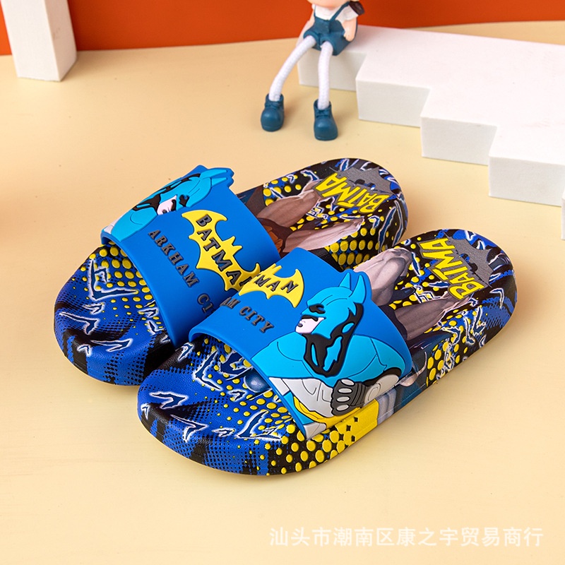 Dép Lê Bé Trai Batman Arkham City. Dép Lê Quai Ngang Chất Liệu Cao Cấp êm bền,đẹp size 26-35 DL21