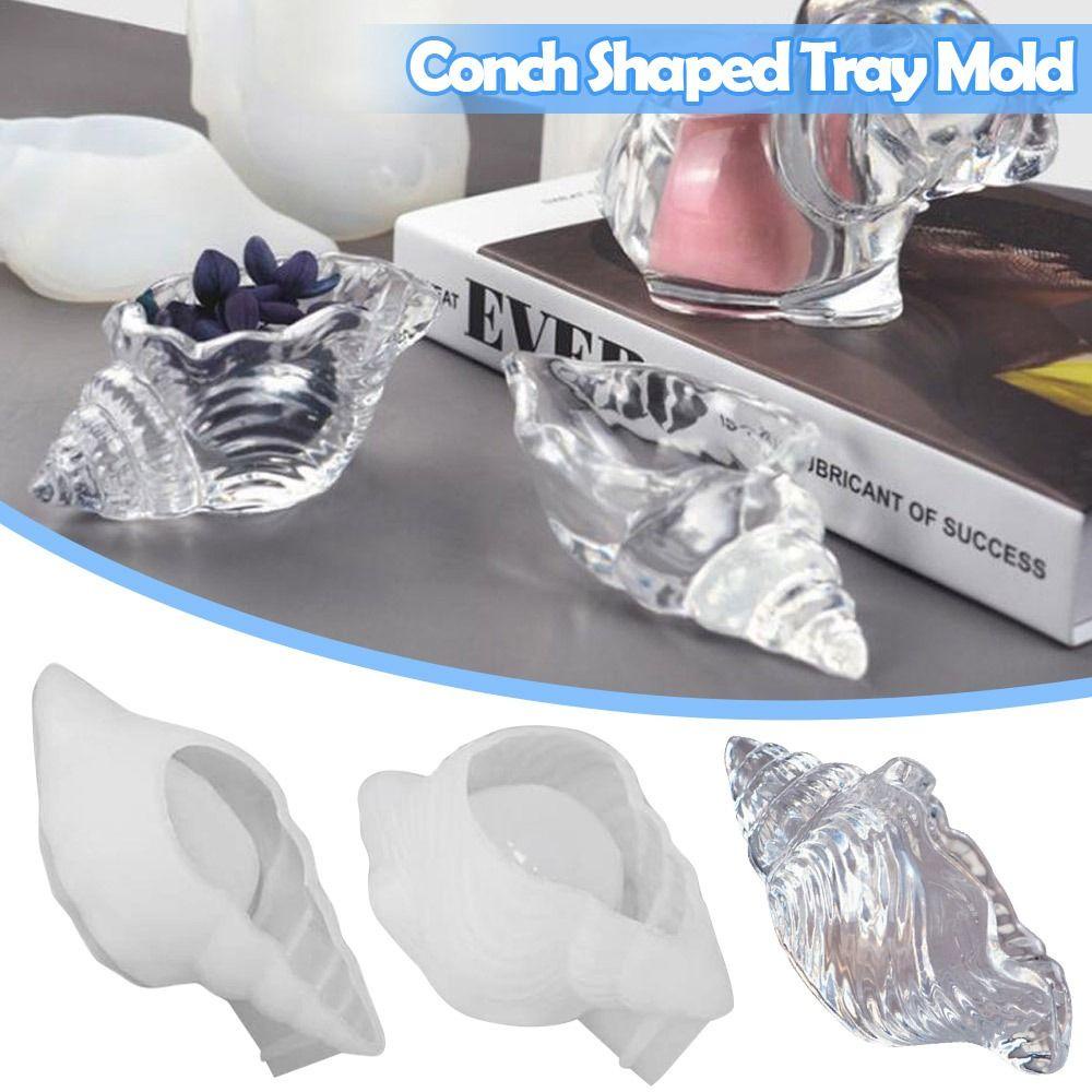 FOREVER Khuôn Làm Nến Thủ Công Hình Vỏ Ốc Bằng Silicone