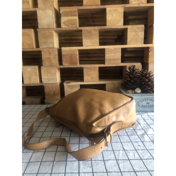 Túi đeo vai da thật hiệu Ssamzie- 2hand