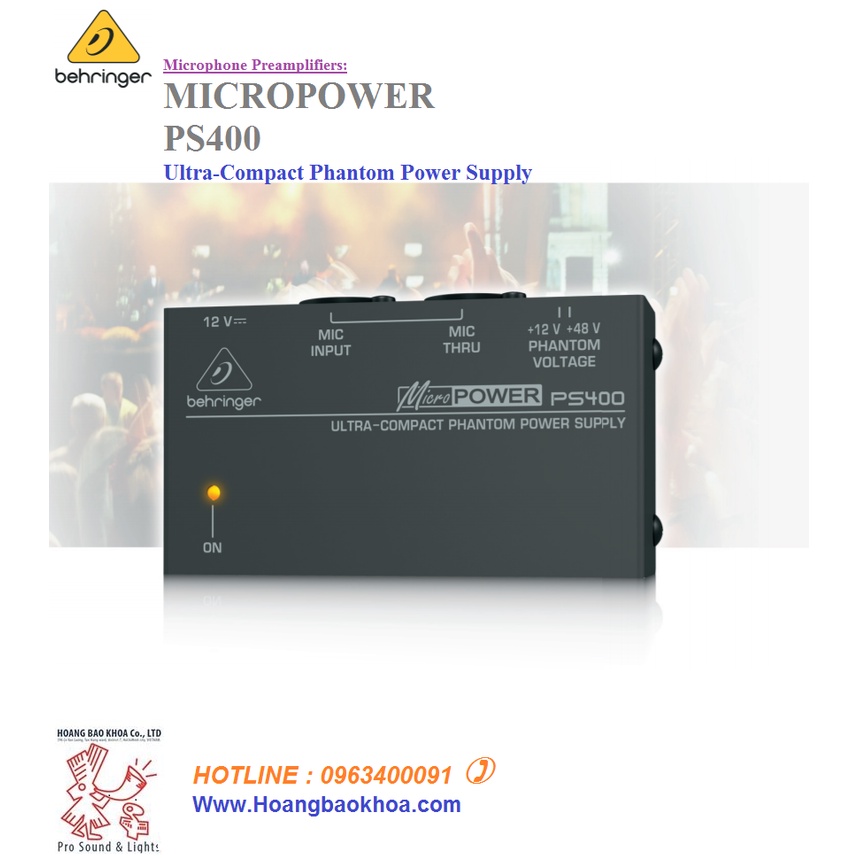 PP400 Phono Preamplifiers Behringer -Chuyển đổi tín hiệu phono