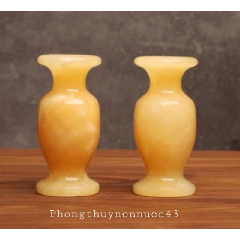 Lộc Bình Phong thủy (Tụ Tài Lộc) Đá Ngoc Hoàng Long 12cm hàng chuẩn shop BK-Store