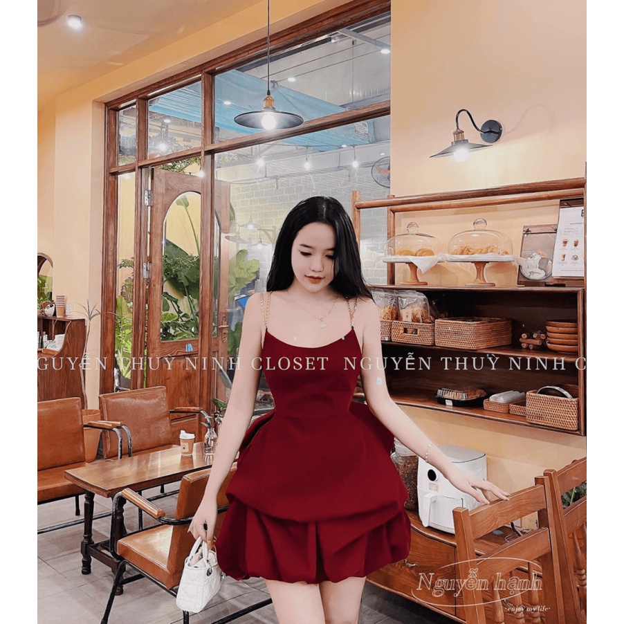 ƯU ĐÃI CHO MỌI NHÀ - ĐẦM NHUNG CỨNG BÍ DÂY XÍCH ÔM EO ĐẦM BÈO TẦNG CỰC XINH ĐẸP SEXY ĐI CHƠI DỰ TIỆC CHO CHỊ EM UP  SHOP