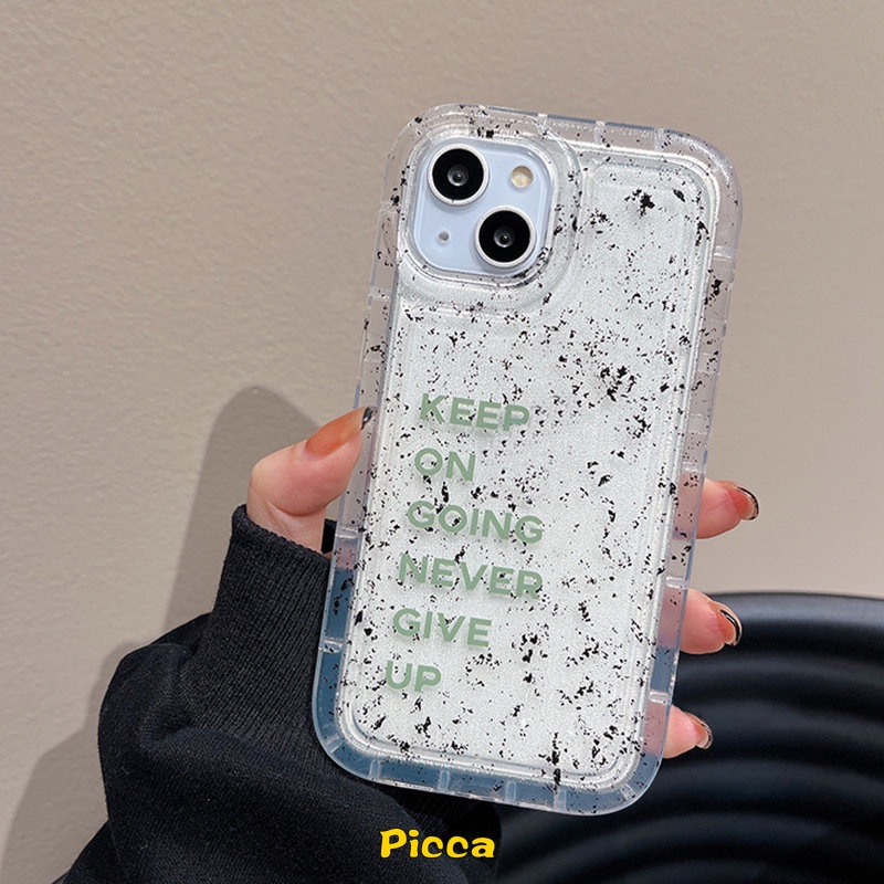 Ốp Điện Thoại Mềm Trong Suốt Chống Sốc In Chữ Đơn Giản Cho iPhone 11 Pro MAX 6 6S 7 8 Plus XR 14 13 12 Pro MAX X XS MAX