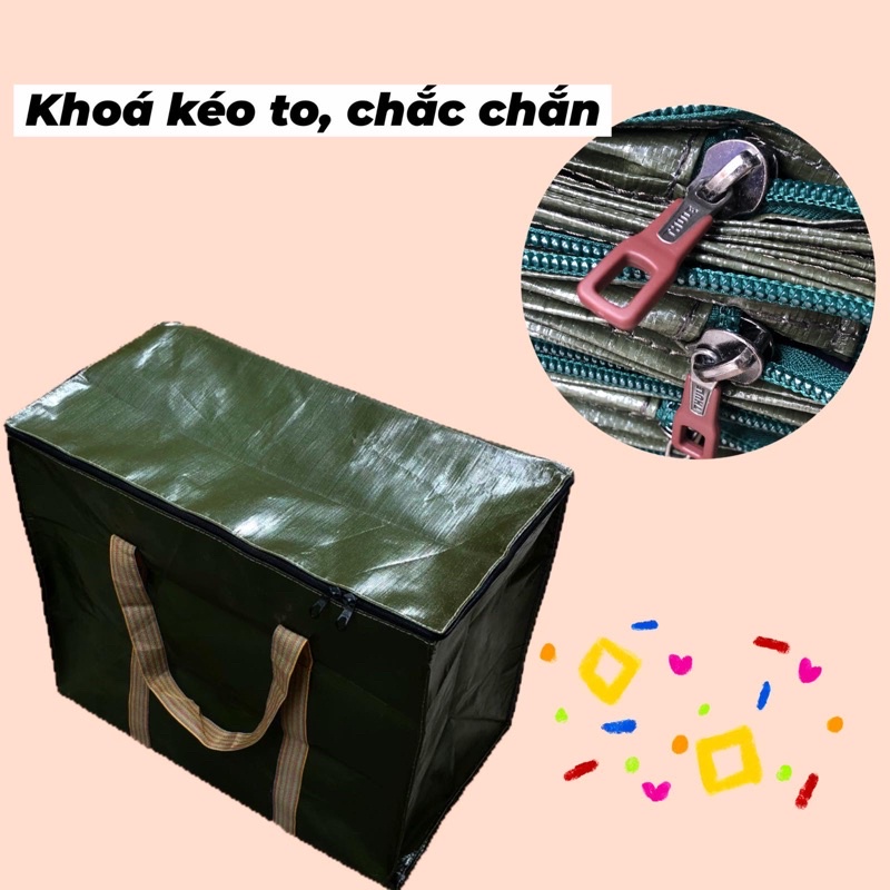Túi bạt đa năng Hàn Quốc vải bạt siêu dày siêu bền 1,2,3,4,XL,XXL,3XL