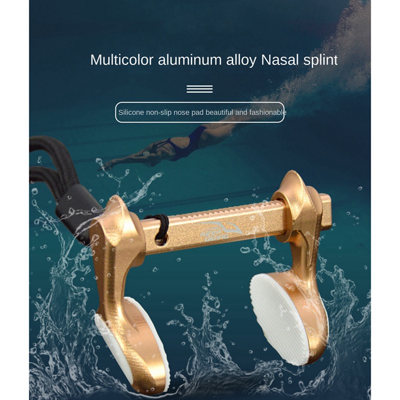 Kẹp Mũi Bơi Lội Bằng Silicone Chống Trượt Màu Hồng