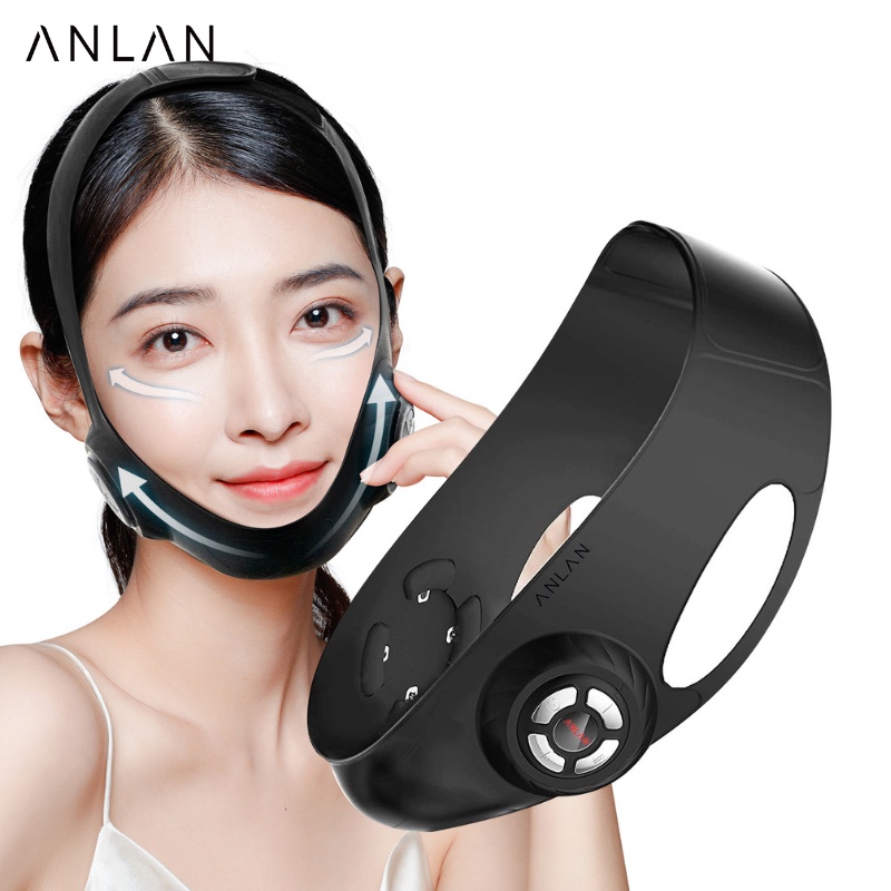 Đai định hình khuôn mặt silicone ANLAN thon gọn chữ V chống nếp nhăn làm săn chắc da