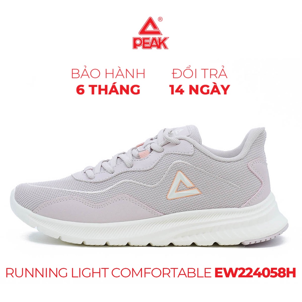 Giày chạy bộ nữ PEAK Running Light Comfortable EW224058H, giày thể thao nữ running siêu nhẹ