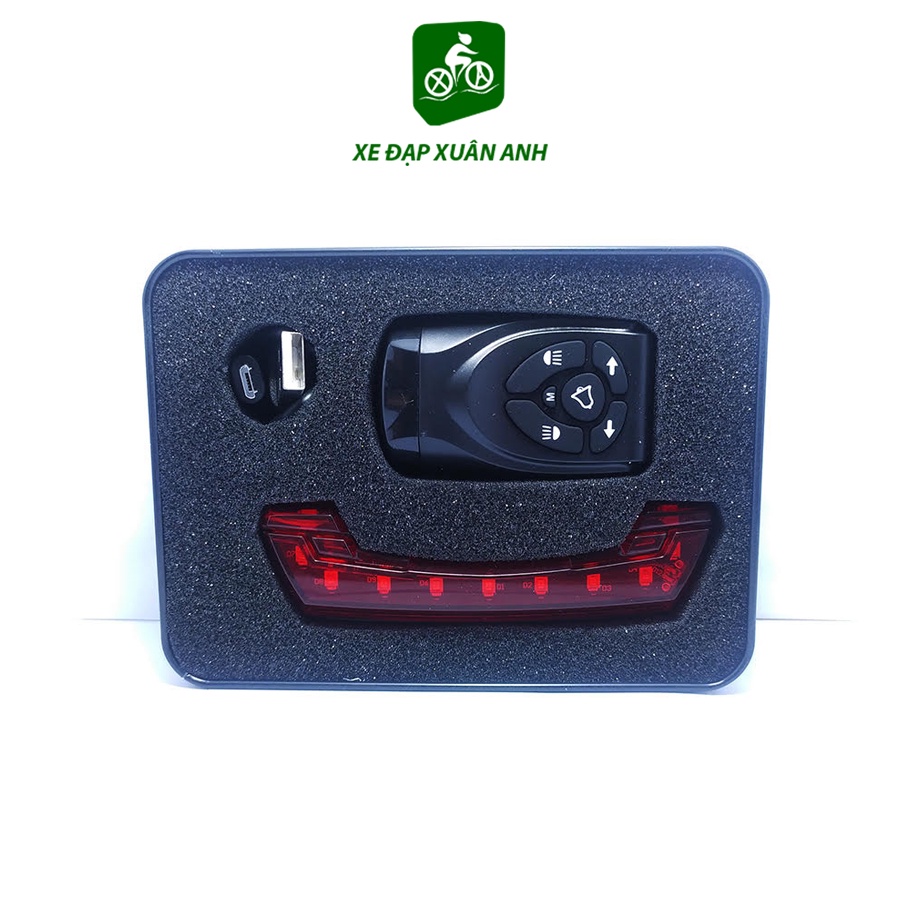 Đèn Xi Nhan Xe Đạp Có Còi Chống Nước Sạc USB