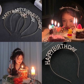 Bờm tóc happy birthday, băng đô sinh nhật, cài hpbd, cài tóc sinh nhật nhiều màu, nhiều mẫu