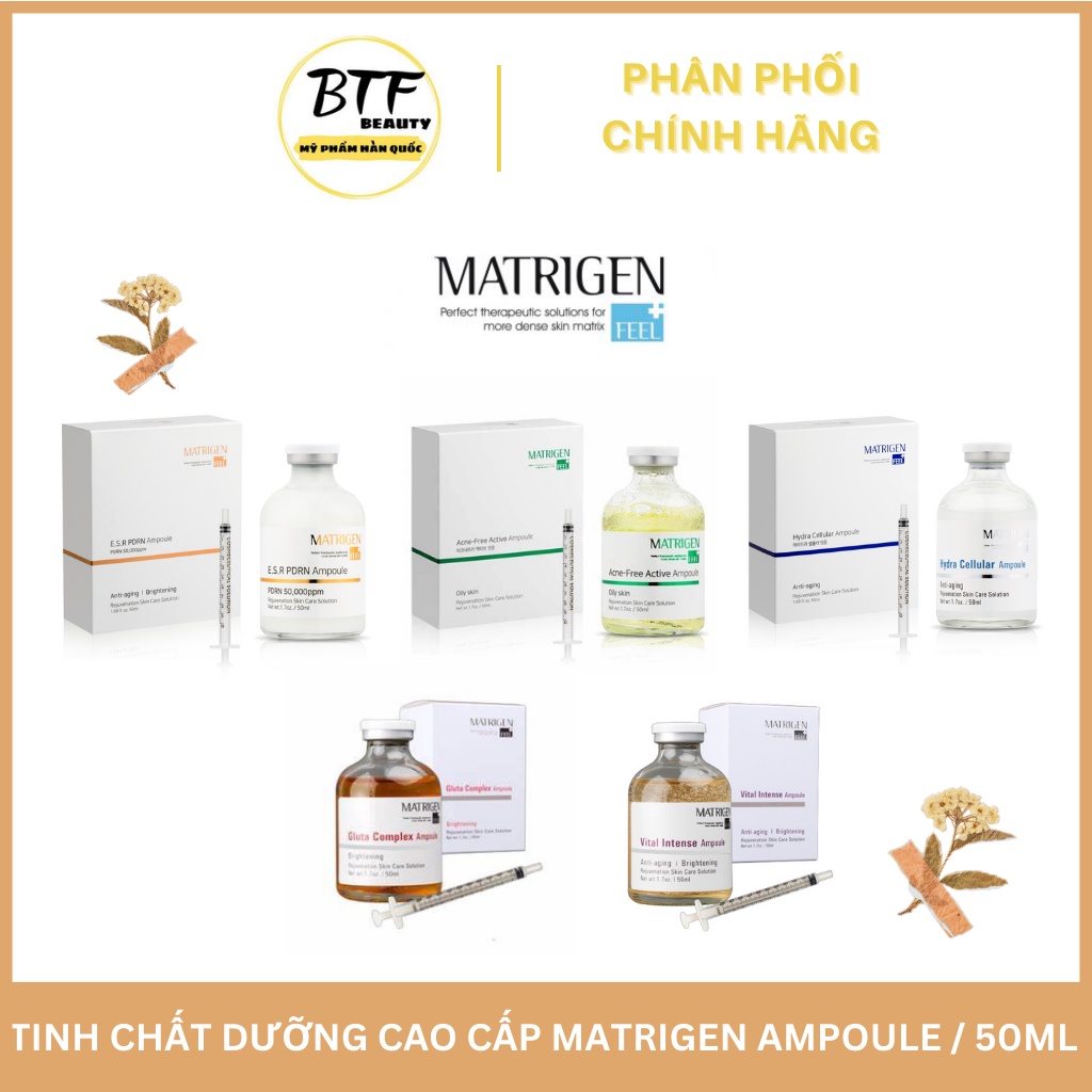 Tinh chất dưỡng cao cấp Hàn Quốc dành cho da khô, da sần, da lão hóa, da xỉn màu,da nhăn - Matrigen Ampoule 50ml