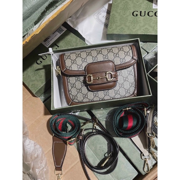 🎀🎀🎀 GUCCI HNH FULLBOX SIZE 20 BẢN 2 DÂY - DÂY DA - DÂY BẢN TO CHIP CODE HẢI QUAN
