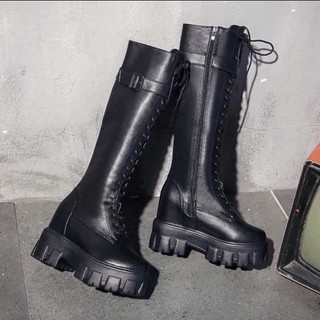 [ Order ] Giày boots da đế cao 6cm cá tính ( ảnh thật cuối )