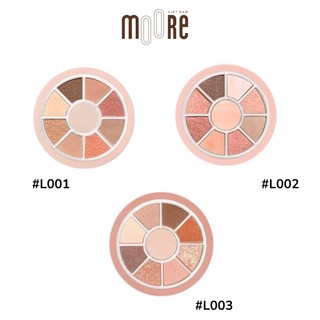 Phấn mắt 9 ô màu nhũ lì color school vitality pocket eyeshadow - hold live