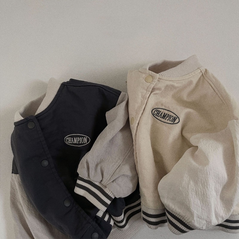 Áo Khoác Bóng Chày Phong Cách Hàn Quốc Thời Trang Xuân Thu Cho Bé Sơ Sinh PME8