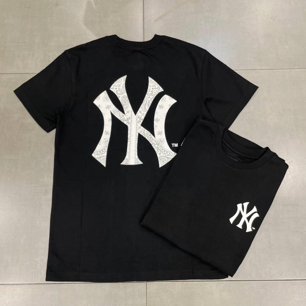 ÁO THUN NEW ERA MLB BIG PAISLEY NEW YORK YANKEES BLACK-15826