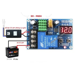 Mạch điều khiển sạc ắc quy tự ngắt xh-m604