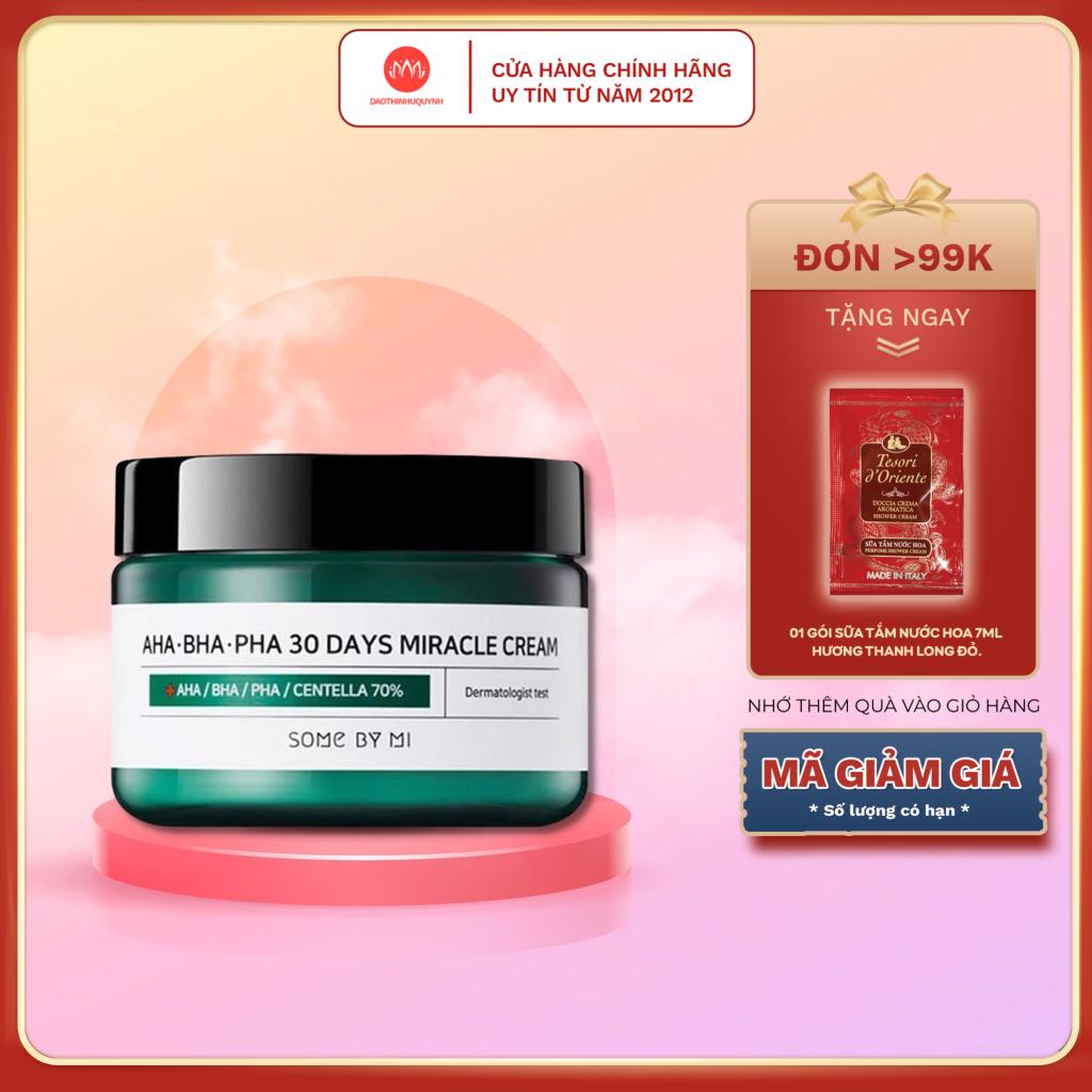 Kem Dưỡng Some By Mi  AHA-BHA-PHA 30 Days Miracle Cream Giảm Và Ngăn Ngừa Mụn 60g