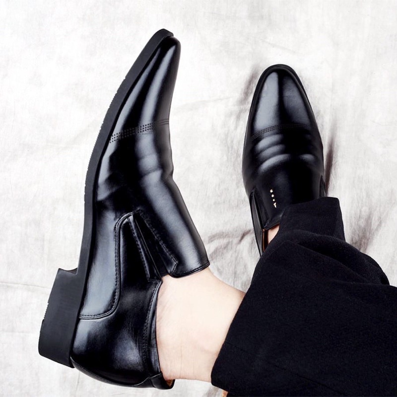 Giày da nam tăng chiều cao 5cm.