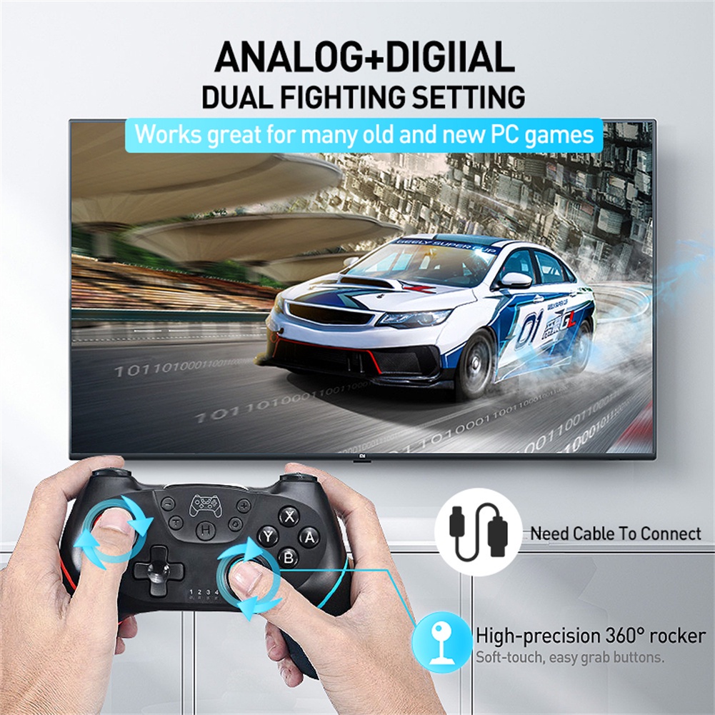 Tay Cầm Chơi Game Bluetooth Không Dây Cho Switch Pro