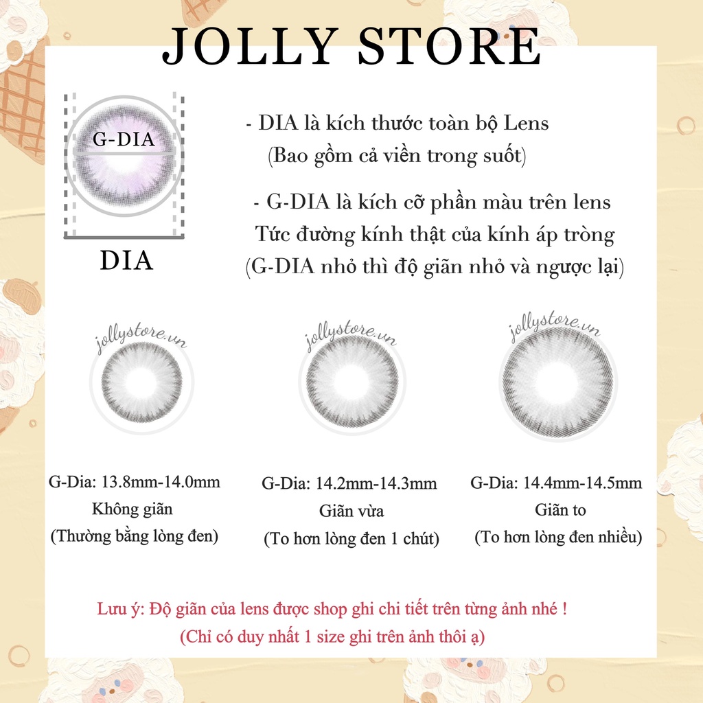 50 Mẫu LENS CẬN 6.00 Độ Kính áp tròng LUNA EYES (Link1)