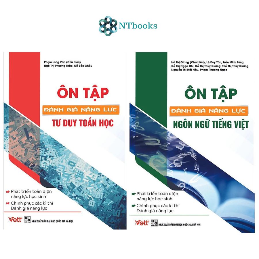 Sách - Combo Ôn Tập Đánh Giá Năng Lực Tư Duy Toán Học + Ngôn Ngữ Tiếng Việt