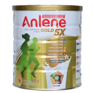 Sữa bột anlene gold hương vani lon 800g