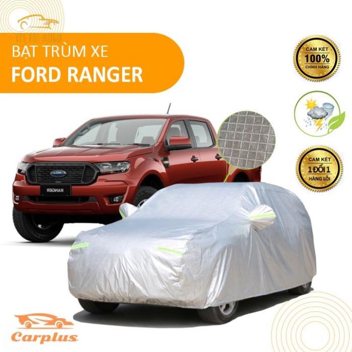 Bạt che phủ xe bán tải Ford Ranger chống nắng mưa - bạt trùm xe ô tô 3 lớp chống nóng không thấm nước