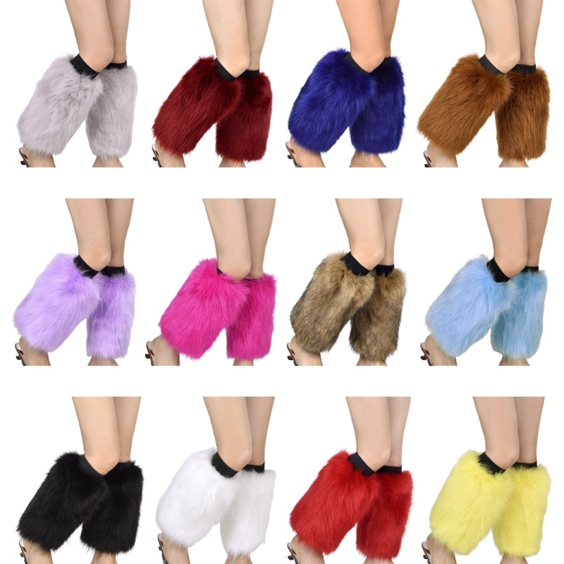 Tất Ống Chân Giữ Ấm Màu Trơn Thời Trang Mùa Đông