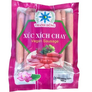 Xúc xích chay lớn thanh dũng 500g - đông lạnh