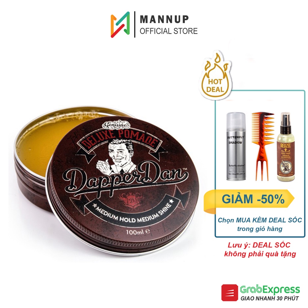 Sáp Vuốt Tóc Dapper Dan Deluxe Pomade 100ml - Chính Hãng 100%