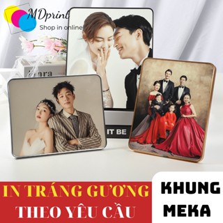 Khung ảnh gỗ meka tráng gương bo viền in theo yêu cầu đủ mọi kích cỡ