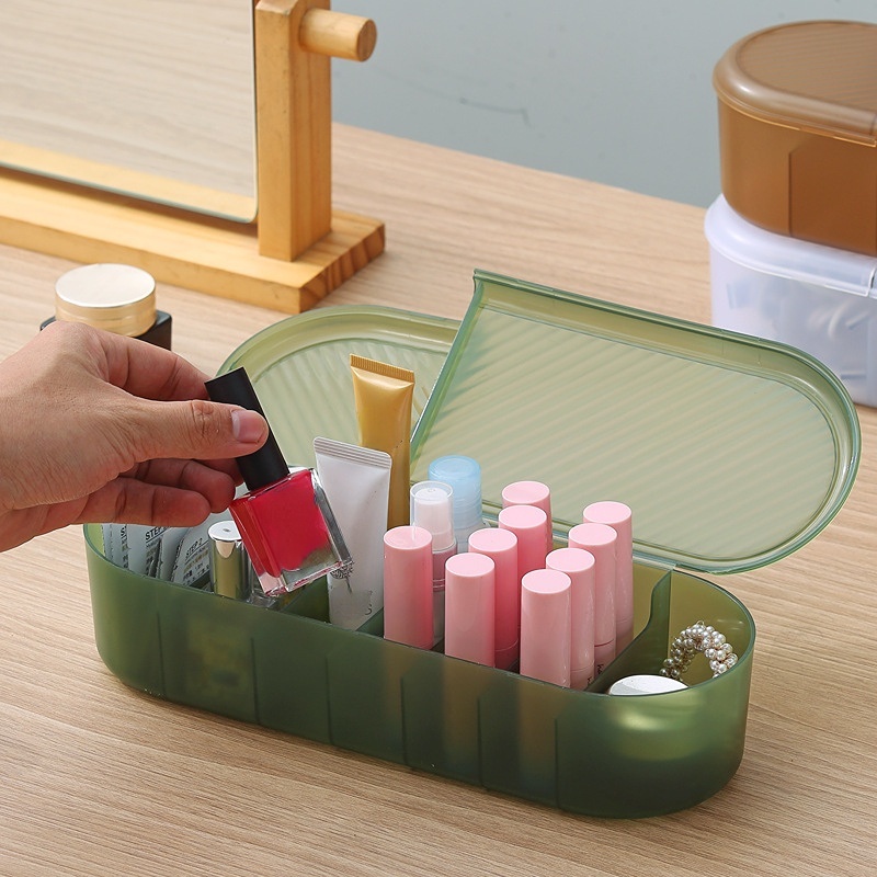 Hộp Phân Loại Cáp Dữ Liệu / Tai Nghe Chống Bụi Đa Năng Có Vỏ Bọc Hình Tròn Tiện Dụng