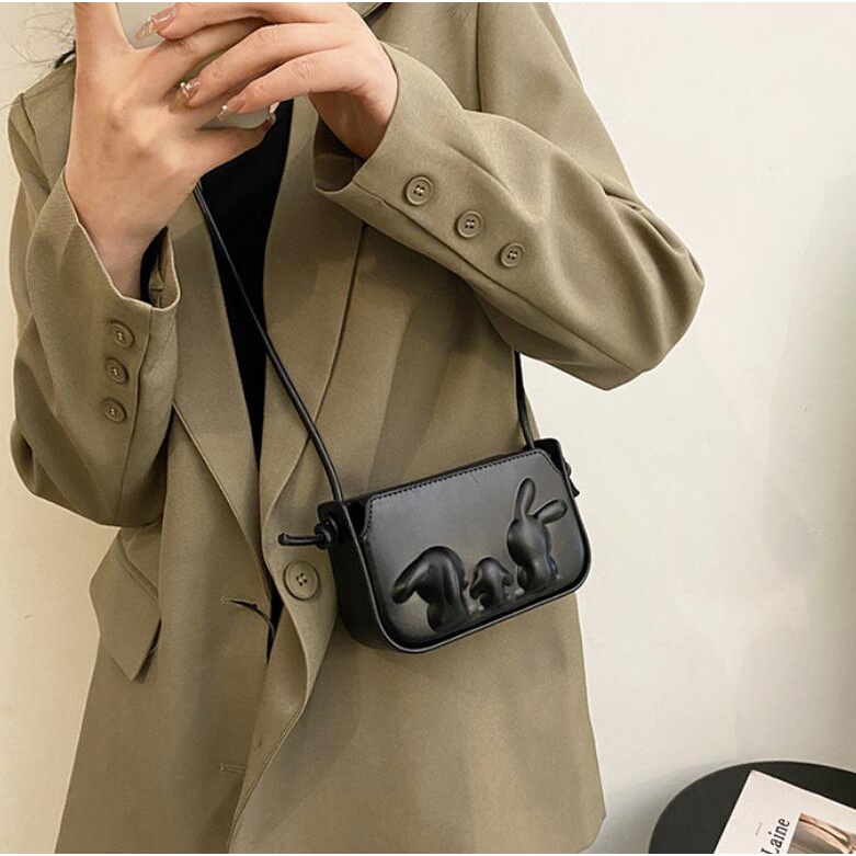 Túi Đeo Chéo Hình Thỏ Phong Cách Hàn Quốc Cho Nữ