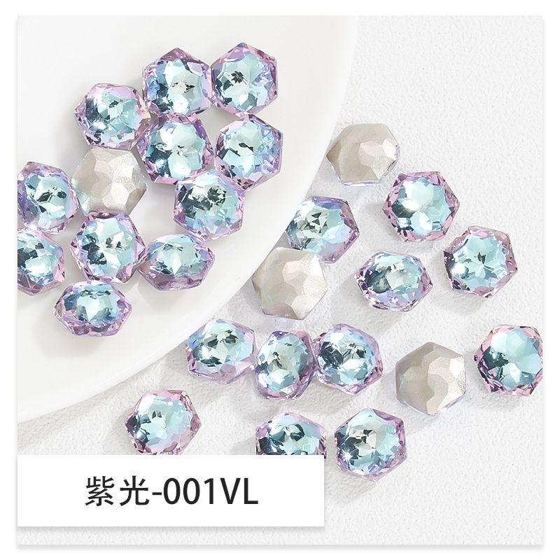 Hộp Phụ Kiện Đá Lục Giác Đính Trang Trí Móng Tay